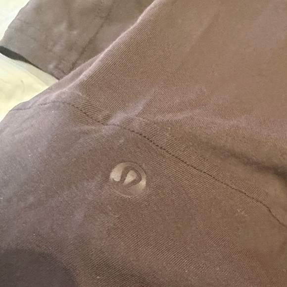 lululemon athletica Dark Brown Long Sleeve V-Neck Shirt - Picture 3 of 3
